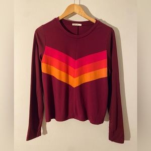 EUC Marine Layer x Lost & Found Chevron Long Sleeve Shirt